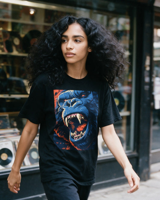 Untamed Power T-Shirt worn on the street — Urban Kong