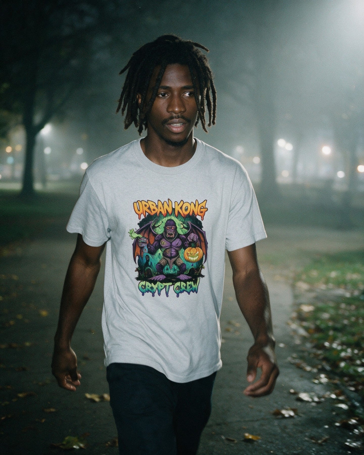 Zombie Bat Kong T-Shirt worn on the street — Urban Kong