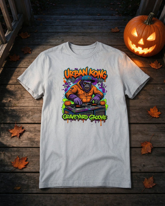 Zombie DJ T-Shirt still life — Urban Kong