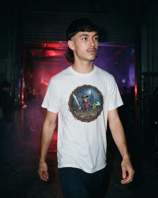 Zombie Warrior T-Shirt worn on the street — Urban Kong