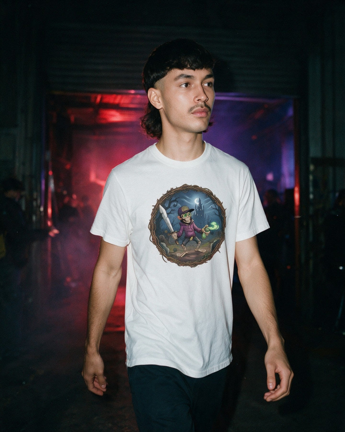 Zombie Warrior T-Shirt worn on the street — Urban Kong